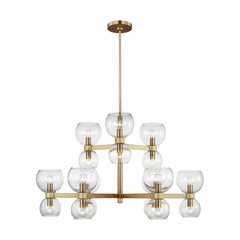 Kate Spade Londyn 18-LT Medium Chandelier - Burnished Brass - KSC10018BBSCG