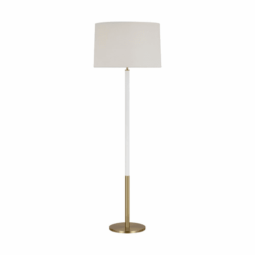 Kate Spade Monroe 1-LT Floor Lamp - Burnished Brass / Gloss White - KST1051BBSGW1