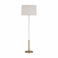 Kate Spade Monroe 1-LT Floor Lamp - Burnished Brass / Gloss White - KST1051BBSGW1