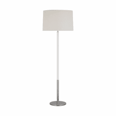 Kate Spade Monroe 1-LT Floor Lamp - Polished Nickel / Gloss White - KST1051PNGW1