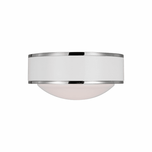Kate Spade Monroe 1-LT LED Flush Mount - Polished Nickel - KSF1061PNGW
