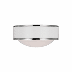 Kate Spade Monroe 1-LT LED Flush Mount - Polished Nickel - KSF1061PNGW