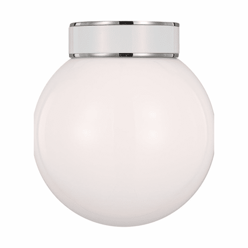 Kate Spade Monroe 1-LT Semi Flush Mount - Polished Nickel - KSF1051PNGW