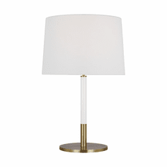 Kate Spade Monroe 1-LT Table Lamp - Burnished Brass / Gloss White - KST1041BBSGW1