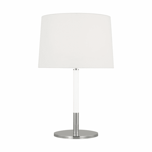 Kate Spade Monroe 1-LT Table Lamp - Polished Nickel / Gloss White - KST1041PNGW1
