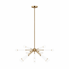 Kate Spade Monroe 12-LT Down Chandelier - Burnished Brass - KSC10612BBSGW Kate Spade Monroe 12-LT Down Chandelier - Burnished Brass - KSC10612BBSGW