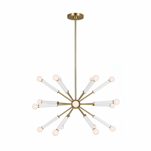 Kate Spade Monroe 18-LT Full Chandelier - Burnished Brass - KSC10518BBSGW