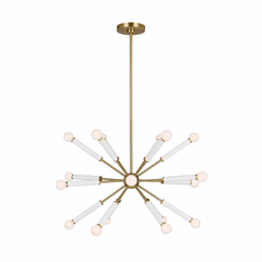 Kate Spade Monroe 18-LT Full Chandelier - Burnished Brass - KSC10518BBSGW