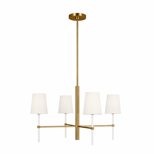 Kate Spade Monroe 4-LT Small Chandelier - Burnished Brass - KSC1074BBSGW