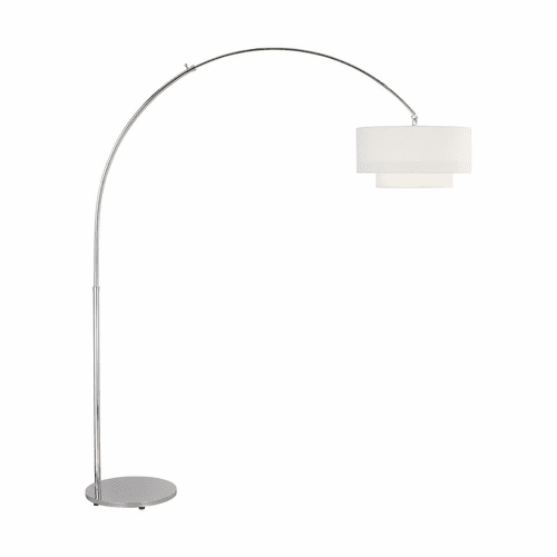 Kate Spade Sawyer 1-LT Floor Lamp - Polished Nickel - KST1031PN1
