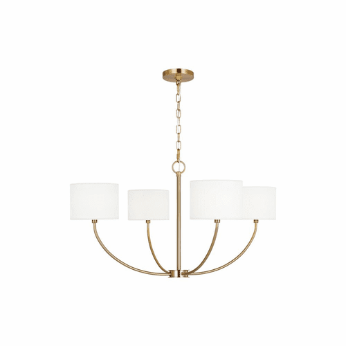 Kate Spade Sawyer 4-LT Small Chandelier - Burnished Brass - KSC1034BBS