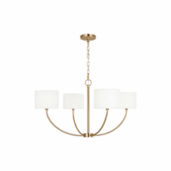 Kate Spade Sawyer 4-LT Small Chandelier - Burnished Brass - KSC1034BBS