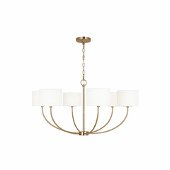 Kate Spade Sawyer 6-LT Medium Chandelier - Burnished Brass - KSC1046BBS