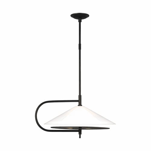 Kelly By Kelly Wearstler Gesture 2-LT Pendant - Midnight Black - KP1071MBK