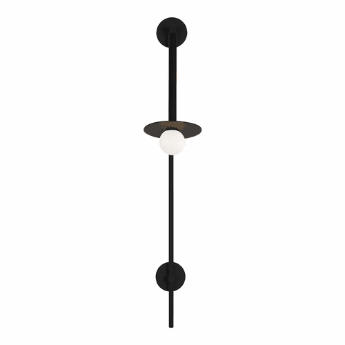 Kelly By Kelly Wearstler Nodes 1-LT Large Pivot Wall Sconce - Black - KW1031MBK