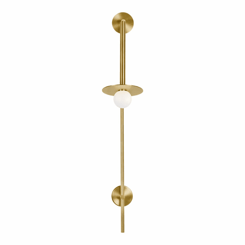 Kelly By Kelly Wearstler Nodes 1-LT Large Pivot Wall Sconce - Brass - KW1031BBS