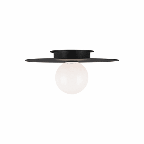 Kelly By Kelly Wearstler Nodes 1-LT Medium Flush Mount - Black - KF1011MBK