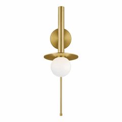Kelly By Kelly Wearstler Nodes 1-LT Pivot Wall Sconce - Brass - KW1021BBS