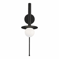 Kelly By Kelly Wearstler Nodes 1-LT Pivot Wall Sconce - Midnight Black - KW1021MBK