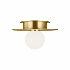 Kelly By Kelly Wearstler Nodes 1-LT Small Flush Mount - Brass - KF1001BBS