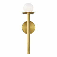 Kelly By Kelly Wearstler Nodes 1-LT Wall Sconce - Burnished Brass - KW1001BBS