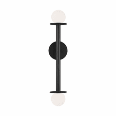 Kelly By Kelly Wearstler Nodes 2-LT Wall Sconce - Midnight Black - KWL1012MBK