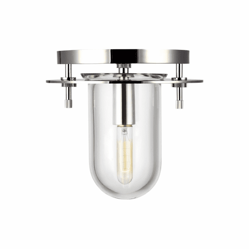 Kelly By Kelly Wearstler Nuance 1-LT Extra Small Flush Mount - Nickel - KF1041PN