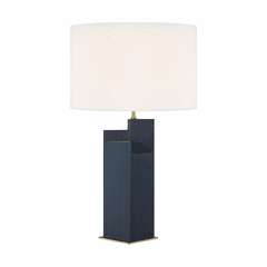 Kelly By Kelly Wearstler Portman 2-LT Table Lamp - Brass/Royal Blue - KT1182RBBS1 Kelly By Kelly Wearstler Portman 2-LT Table Lamp - Brass/Royal Blue - KT1182RBBS1