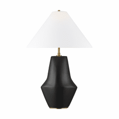 Kelly Wearstler Contour 1-LT Short Table Lamp - Coal - KT1221COL1
