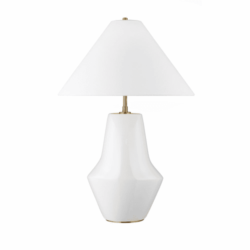 Kelly Wearstler Contour 1-LT Short Table Lamp - White - KT1221ARC1