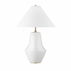Kelly Wearstler Contour 1-LT Short Table Lamp - White - KT1221ARC1