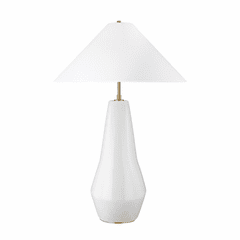Kelly Wearstler Contour 1-LT Tall Table Lamp - White - KT1231ARC1