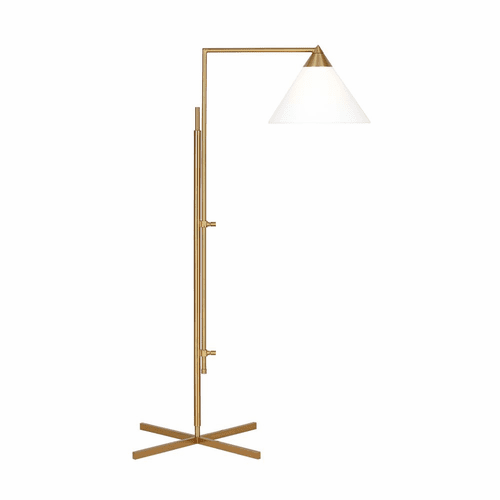 Kelly Wearstler Franklin 1-LT Task Floor Lamp - Burnished Brass - KT1301BBS1