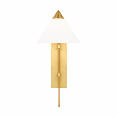 Kelly Wearstler Franklin 1-LT Wall Sconce - Burnished Brass - KWL1121BBS