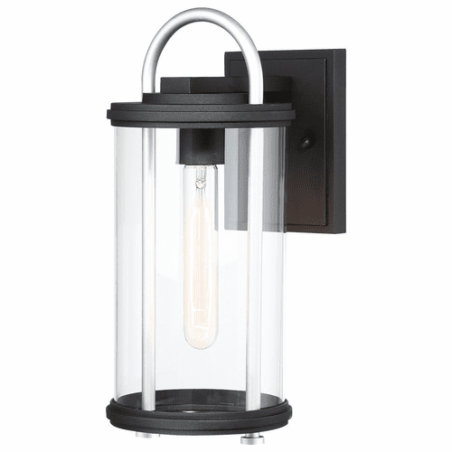 Keyser Outdoor Wall Mount - Black W/Silver Accent - 72672-32