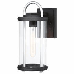 Keyser Outdoor Wall Mount - Black W/Silver Accent - 72672-32 Keyser Outdoor Wall Mount - Black W/Silver Accent - 72672-32