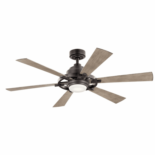 Kichler 1-LT LED 52" Iras Fan - Anvil Iron - 300241AVI