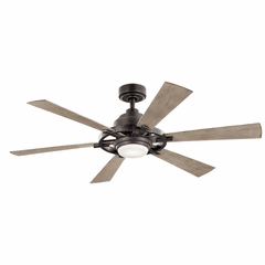 Kichler 1-LT LED 52" Iras Fan - Anvil Iron - 300241AVI