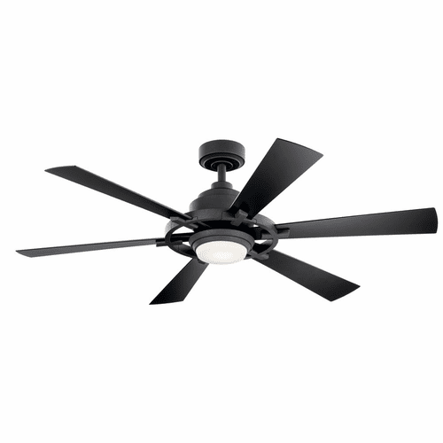 Kichler 1-LT LED 52" Iras Fan - Distressed Black - 300241DBK