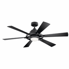 Kichler 1-LT LED 52" Iras Fan - Distressed Black - 300241DBK