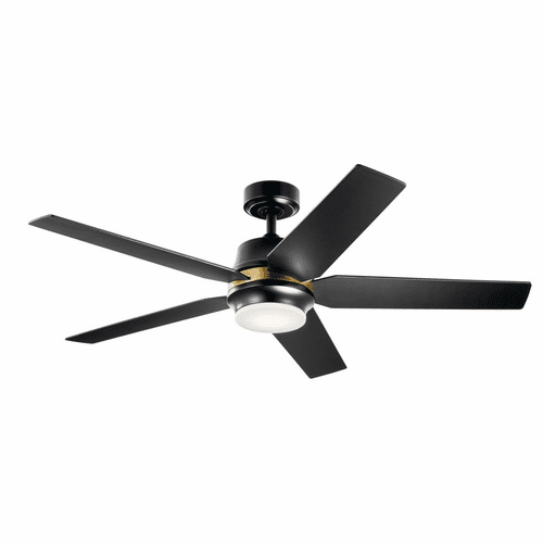 Kichler 1-LT LED 52" Maeve Fan - Satin Black - 300059SBK