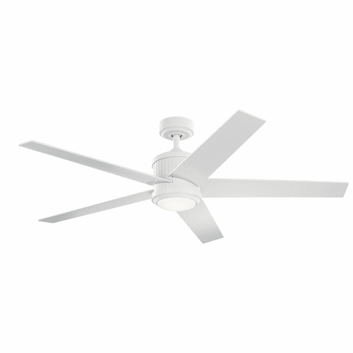 Kichler 1-LT LED 56" Brahm Fan - Matte White - 300044MWH