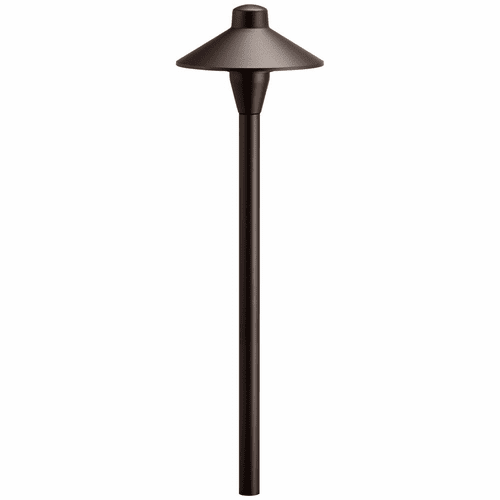 Kichler 1-LT Traditonal Path - Textured Architectural Bronze - 15478AZT