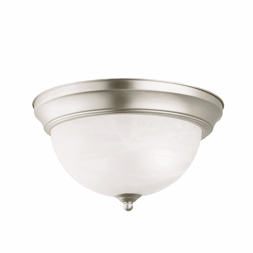 Kichler 11.25" 2-LT Flush Mount - Brushed Nickel - 8108NI
