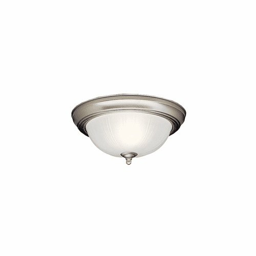 Kichler 11.5" 2-LT Flush Mount - Brushed Nickel - 8653NI