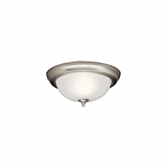 Kichler 11.5" 2-LT Flush Mount - Brushed Nickel - 8653NI Kichler 11.5" 2-LT Flush Mount - Brushed Nickel - 8653NI
