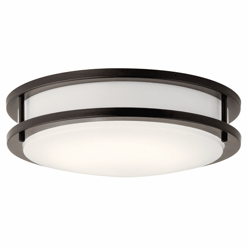 Kichler 11.75" LED Flush Mount - Olde Bronze - 10784OZLED
