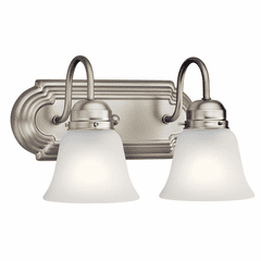 Kichler 12.25" 2-LT Vanity Light - Brushed Nickel - 5336NIS
