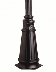Kichler 12.75" x 72" Cast Aluminum Post - Black - 9510BK