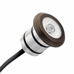 Kichler 12V 2700K 200 Lumen Landscape LED Mini Recessed Light - Brass - 16141CBR27